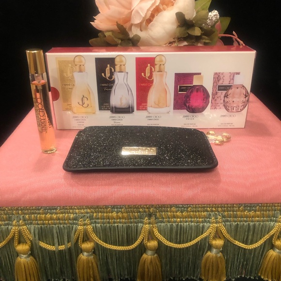 Jimmy Choo Accessories - Jimmy Choo Fragrance Collection with Glitter Key/Coin Holder
